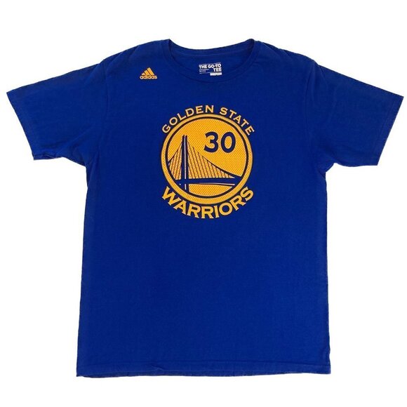 Adidas Steph Curry Golden State Warriors No. 30 T-shirt Size Large - Picture 6 of 6